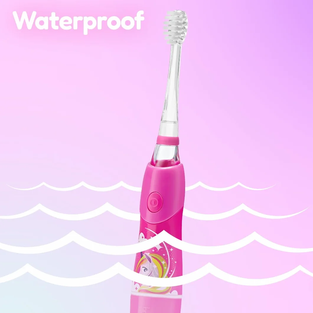 Brush-Baby Baby KidzSonic elektryczna szczoteczka do zębów dla małych dzieci i dzieci, dla dzieci od 3 lat (jednorożec), 1 sztuka (1 opakowanie)
