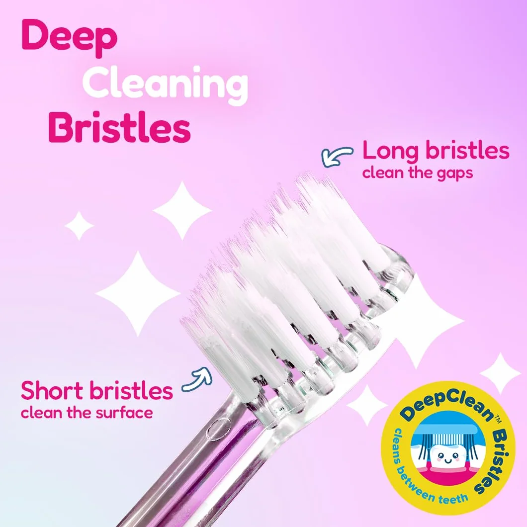 Brush-Baby Baby KidzSonic elektryczna szczoteczka do zębów dla małych dzieci i dzieci, dla dzieci od 3 lat (jednorożec), 1 sztuka (1 opakowanie)