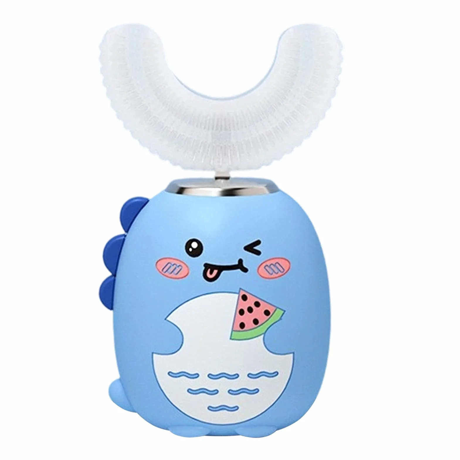 Kids Auto Toothbrush - Cartoon Waterproof U Shaped Electric Brush for Ages 2-6 | 3 Modes with Timer, Orals Cleaning Tool for Boys Girls Encouraging Brushing Habits Preventing Cavities Daily Care