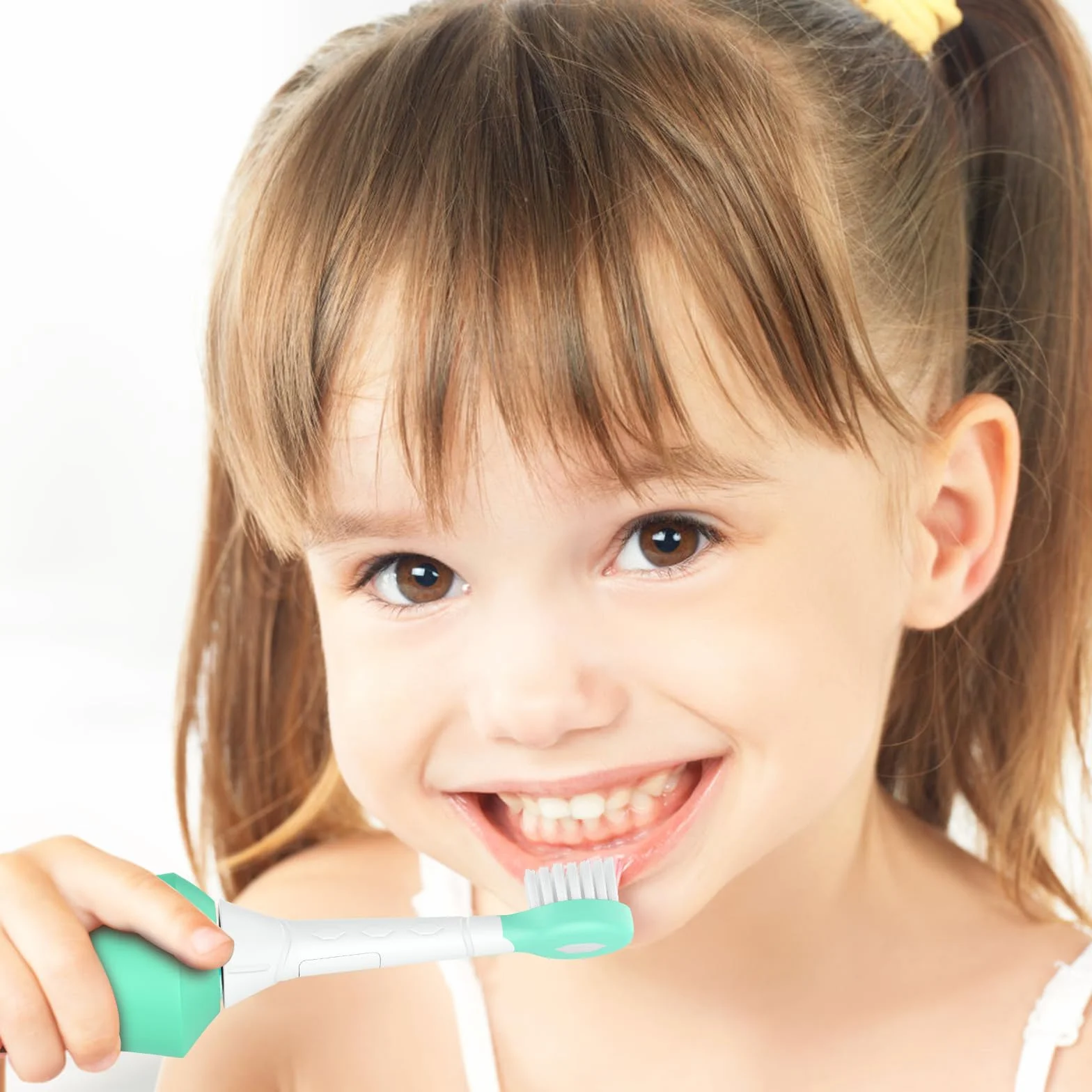 8 wymiennych szczoteczek dla dzieci, kompatybilne z Philips Sonicare mini szczoteczki do zębów dla dzieci, od 3-5 lat, różowe/zielone