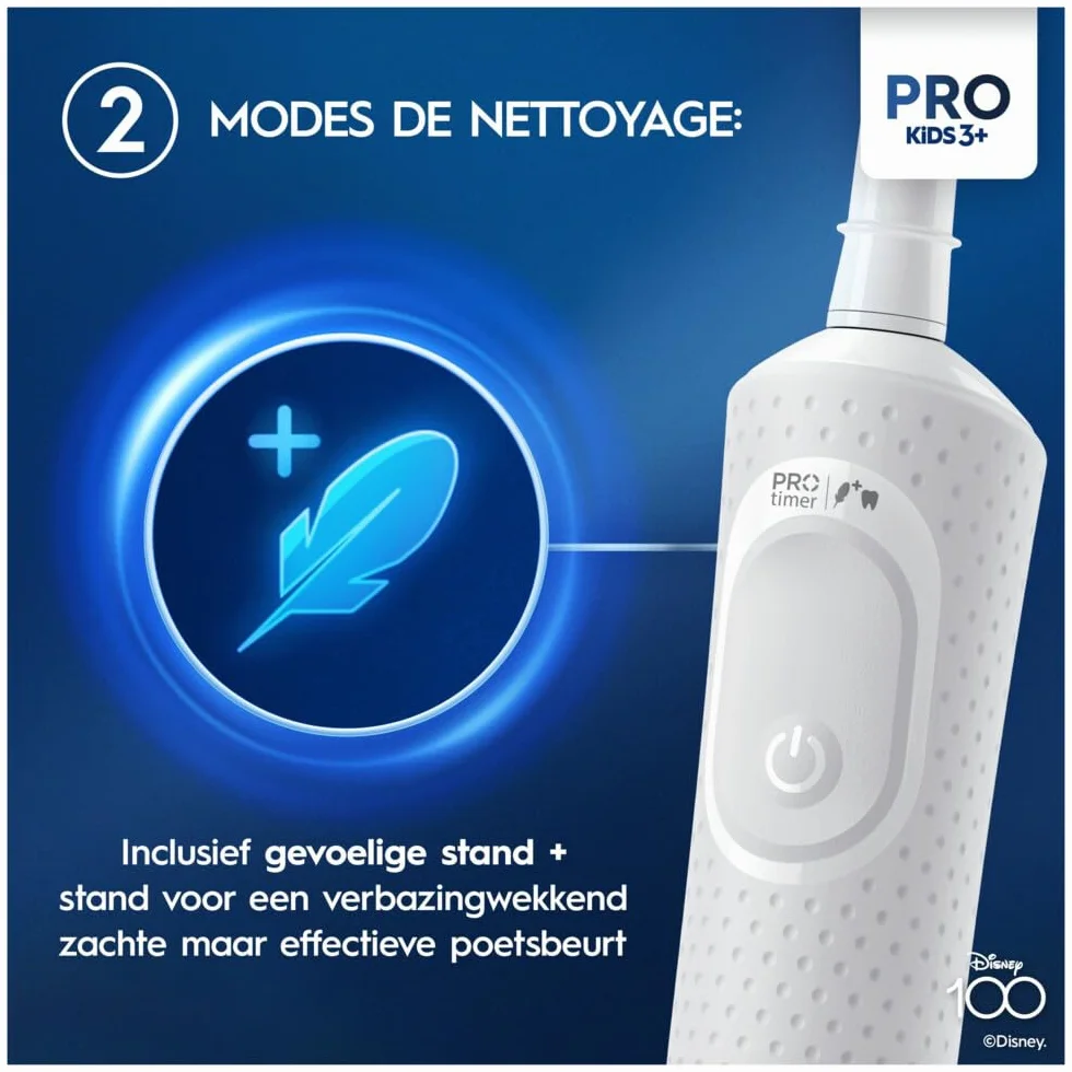 Oral-B Elektryczna szczoteczka do zębów dla dzieci Disney + 3 lata, przyjazna dla dziąseł, możliwość korzystania z Disney Magic Timer, 1 x szczoteczka, 1 szczoteczka do zębów, pomysł na prezent