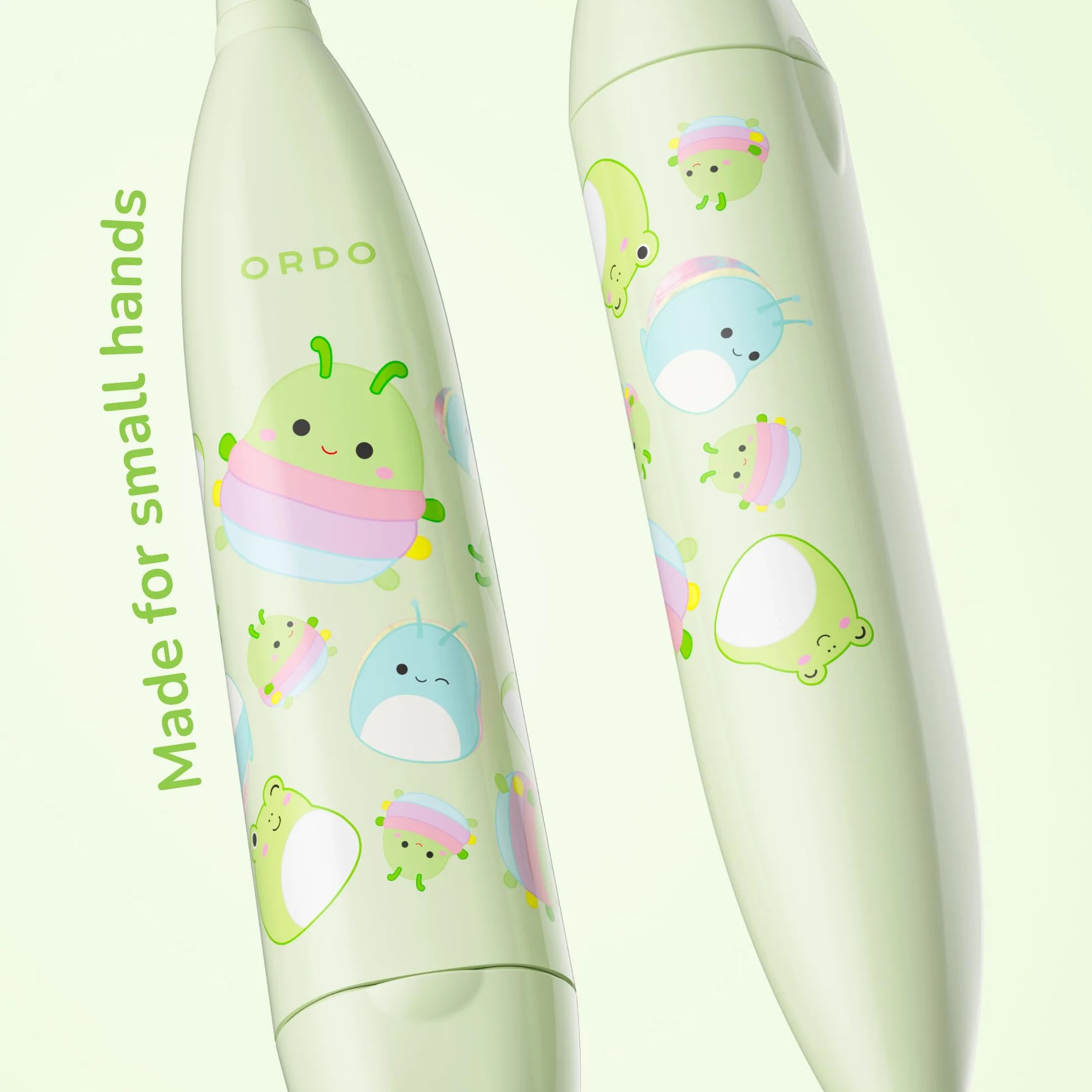 Ordo Squishmallows szczoteczka do zębów, soniczna szczoteczka do zębów dla dzieci, szczoteczka do zębów, miękkie włosie, dodatkowa główka szczoteczki Inc, prezent dla dzieci w wieku od 4 lat, bateria