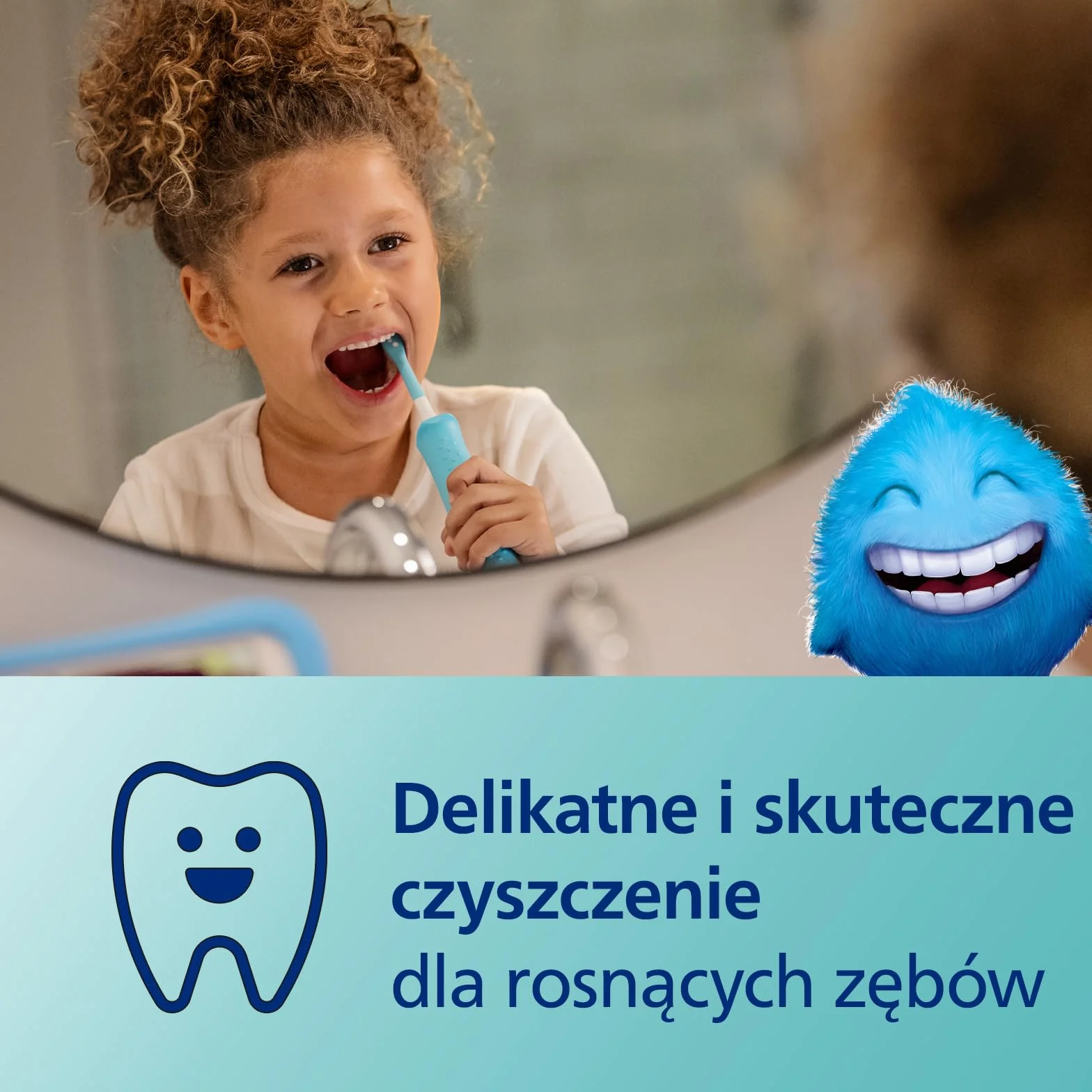 Philips Sonicare For Kids, elektryczna szczoteczka soniczna z aplikacją, dla dzieci w wieku od 3 lat, z funkcją SmarTimer i QuadPacer dla dokładnego czyszczenia, kolor różowy, model HX6352/42