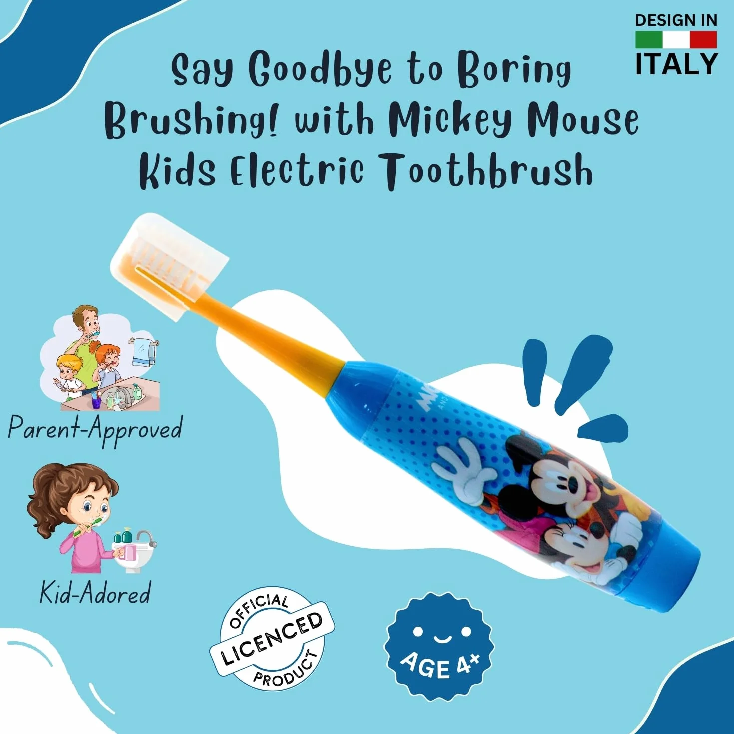 Elektryczna szczoteczka do zębów - Mickey i przyjaciele