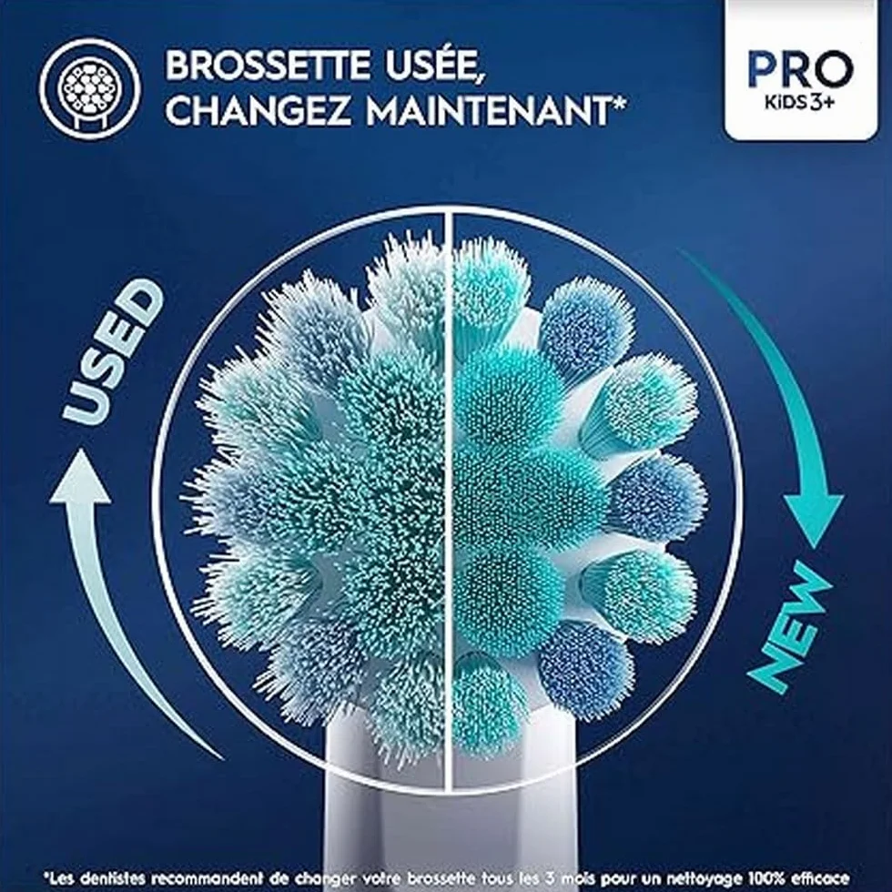 Oral-B Elektryczna szczoteczka do zębów Pro Kids dla dzieci, samochody Disneya, 1 miękka szczotka, 1 etui podróżne, timer i wibracje, akumulator do ładowania, 4 naklejki, 3 lata i więcej