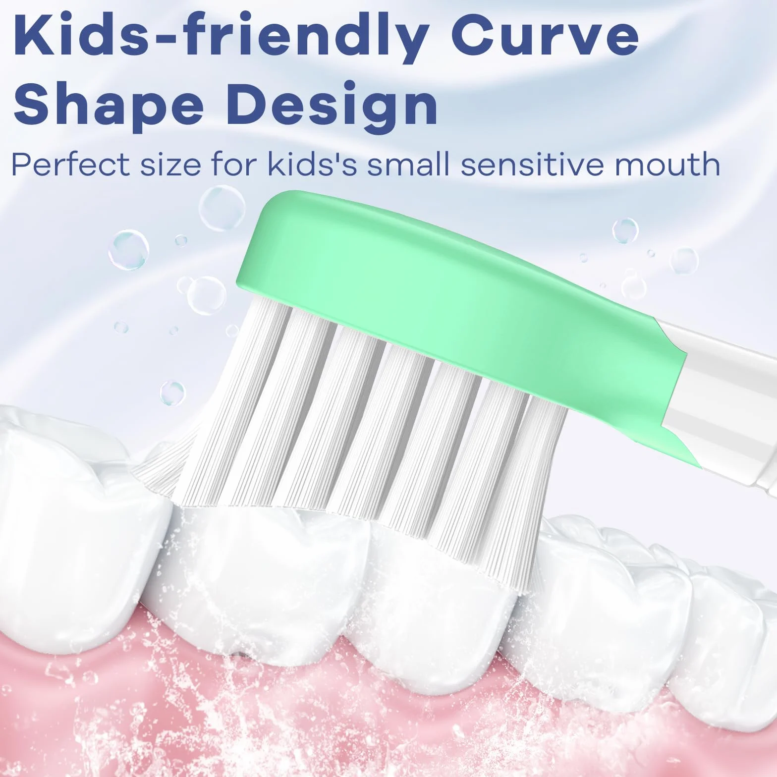 8 wymiennych szczoteczek dla dzieci, kompatybilne z Philips Sonicare mini szczoteczki do zębów dla dzieci, od 3-5 lat, różowe/zielone
